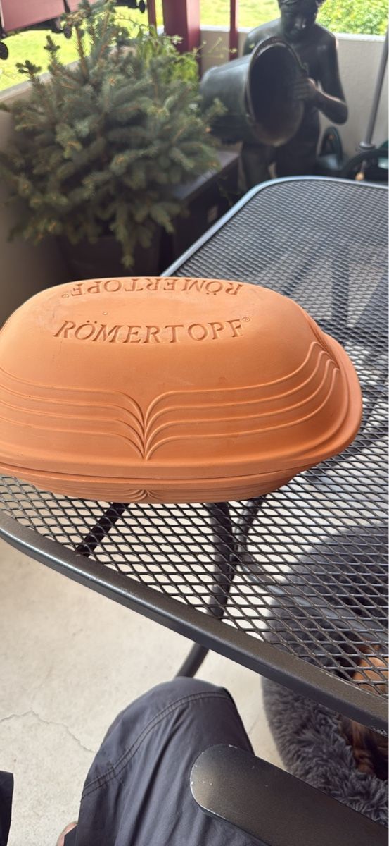 Quooker Küchengeräte: Römertopf Auflaufform mit Deckel Lehm Grösse M 36cm – Neu und originalverpackt aus Rorschacherberg von Mincamerlin 1