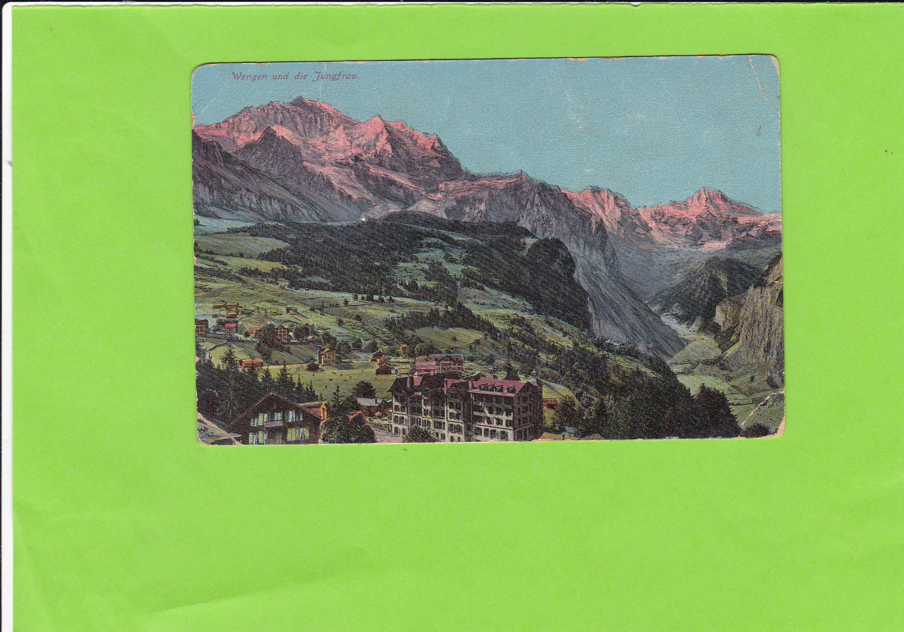 Cartoline postali: Wengen und die Jungfrau – Usato da St. Peterzell venduto da neckertal
