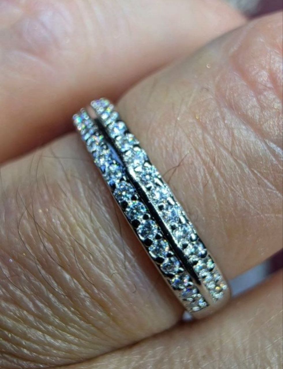 Ringe: Bague argent avec diamants de moissanite certifiés GRA – Neu und originalverpackt aus Reconvilier von Tsma67 4
