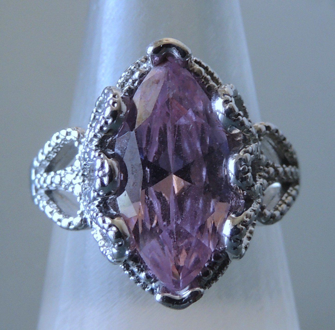 Anelli: Silber 925 Fingerring Gr. 57 mit einem Schmuckstein – Usato da Waldenburg venduto da schaller707