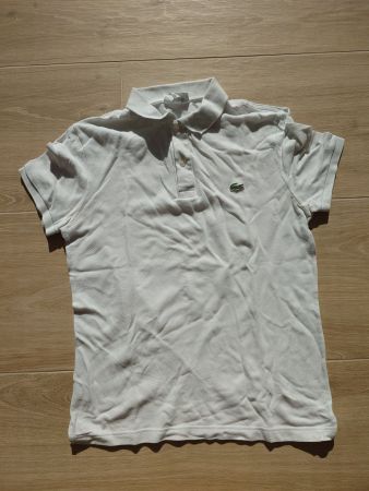 Lacoste Polo shirt white size M Slim Fit