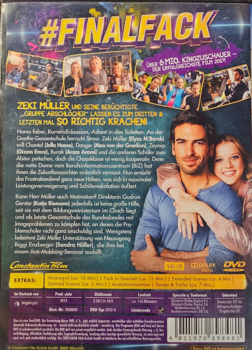 Tutti i DVDs: Fack Ju Göhte 3 – Usato da Wahlen b. Laufen venduto da Cg10 1
