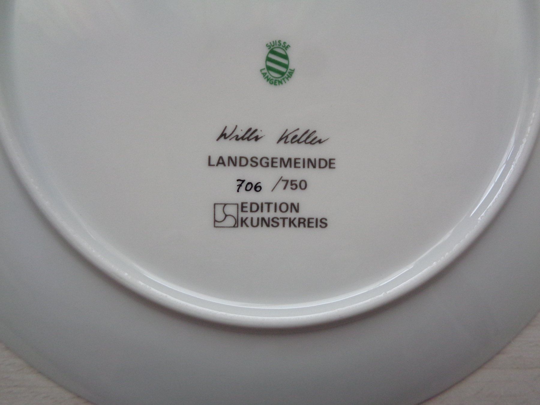 Piatti: APPENZELLER LANDSGEMEINDE WILLI KELLER BAUERNMALEREI NAIV – Usato da Henggart venduto da linda666 4