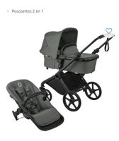 Poussette Bugaboo 2 en 1 châssis noir bon état