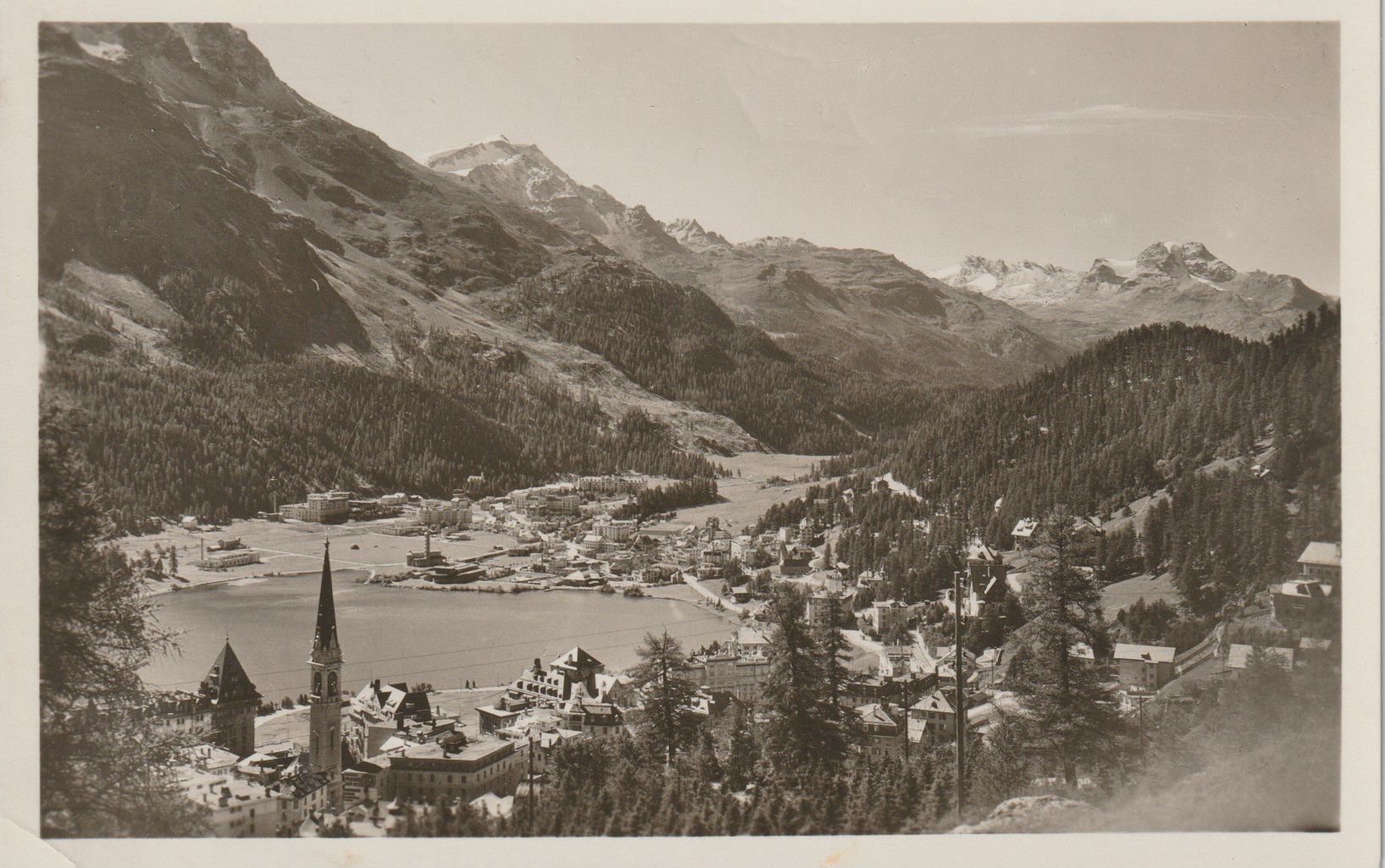 Ansichtskarten: P 206 St. Moritz, 1943 – Gebraucht aus Freienbach von Bhaltis