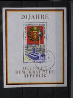 DDR 1969 20 Jahre DDR Block 28 gest.