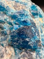 Blaue Fluorapatit-Kristalle – Ipirá, Bahia, Brasilien 🇧🇷