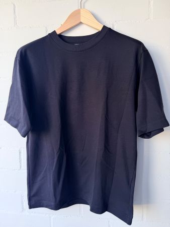 UNIQLO AIRism Baumwolle T-Shirt schwarz Gr. S