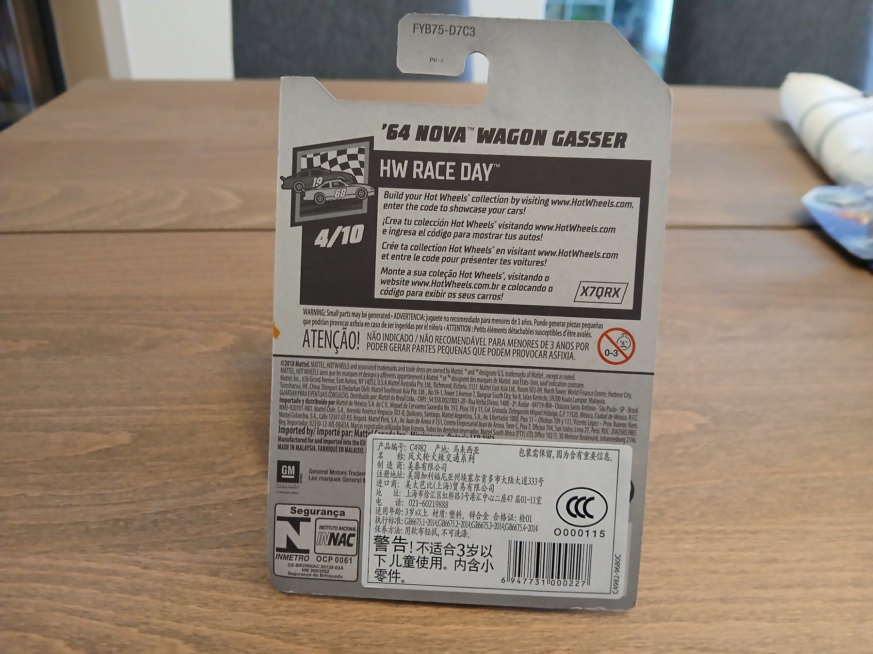 Hot Wheels Modellini d'auto: 1964 Chevrolet Nova Wagon Gasser – Nuovo e nell'imballaggio originale da Wiedlisbach venduto da Pontiacman93 1