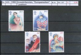1982 Grossbritannien, "Europamarken", ** postfrisch