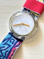 Swatch POP Uhr Weiss Zifferblatt mit buntem Armband guter Zu