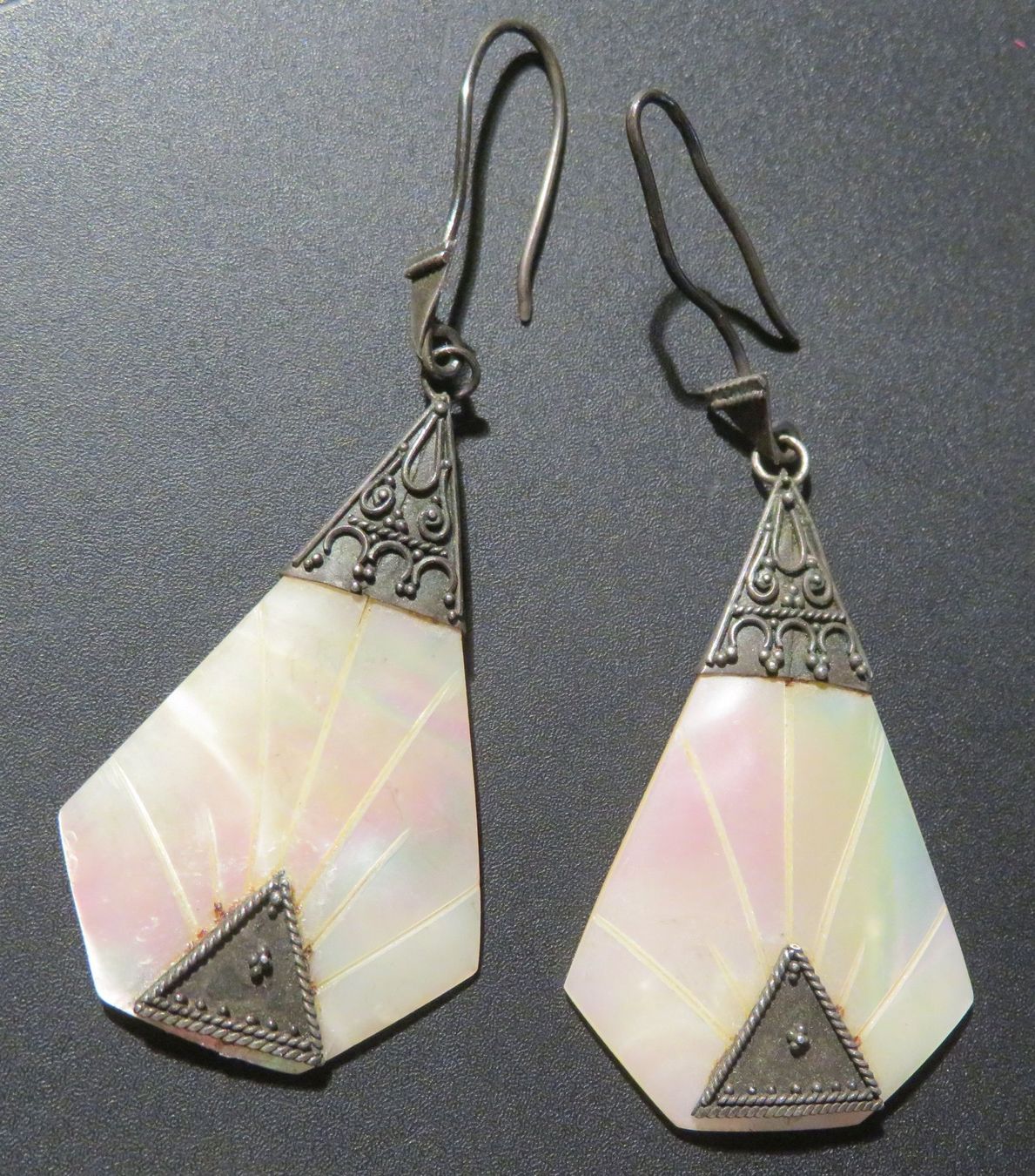 Boucles d'oreille: Ohranhänger Perlmutt, Silber 925 – D'occasion à Oberriet SG par Manick 1