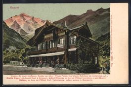 AK Zermatt, Hotel Emil Egger, 1907