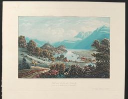 Brienzersee Aquatinta  Dikenmann grosse Ansicht