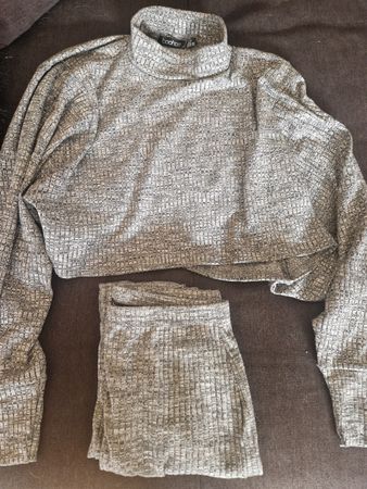 Ensemble Boohoo gris taille 38