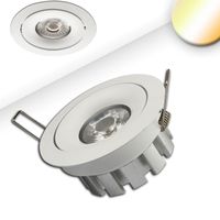 LED Einbaustrahler, Weiss, Rund, 9 cm Ø