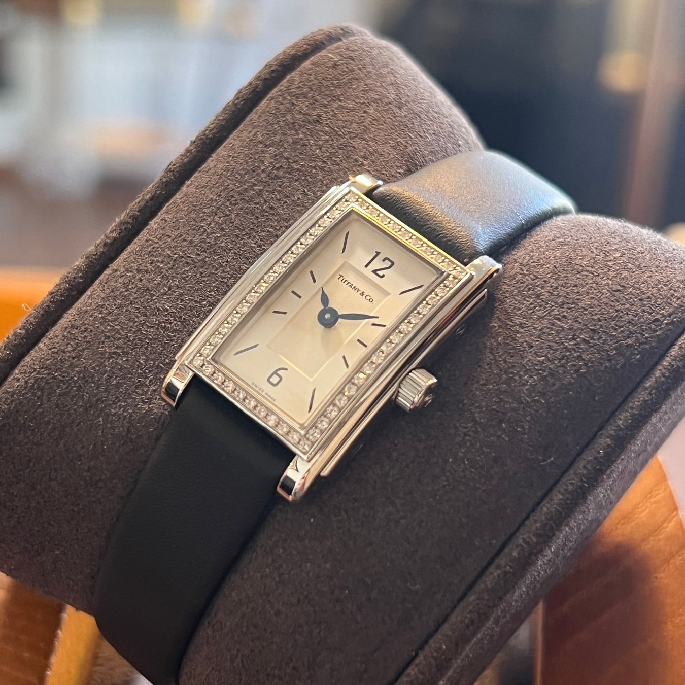 Tiffany & Co. Orologi: Tiffany & Co Gallery Diamond Bezel – Usato da Carouge GE venduto da Watchaser 8