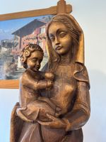 Maria mit Kind holz H ca 82 cm Madonna geschnitzt Grodnertal