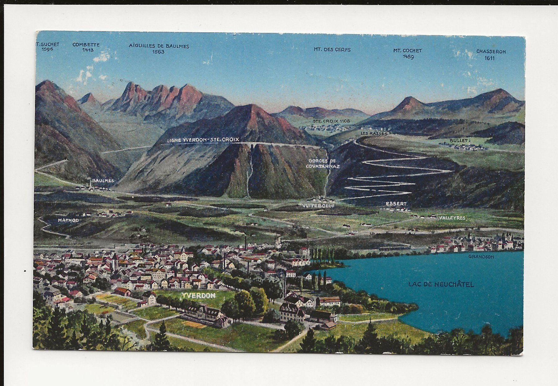 Cartes postales: AK 1924 Yverdon-Ste Croix – D'occasion à Greifensee par 315WDO
