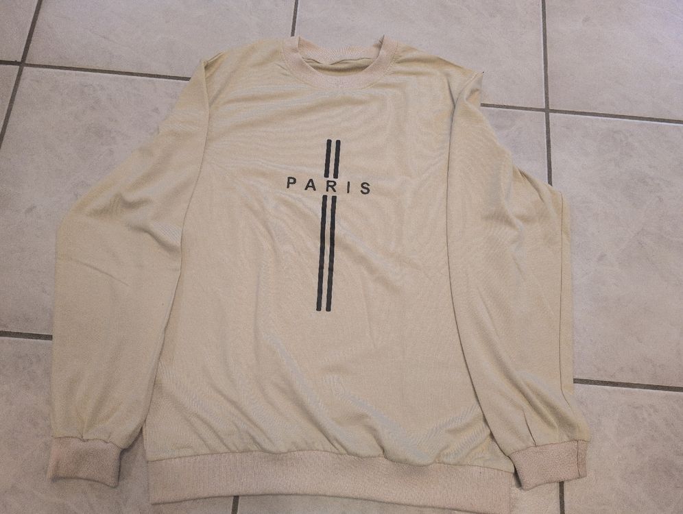 Pull beige "Paris" taille M, idéal pour la mi-saison! 1