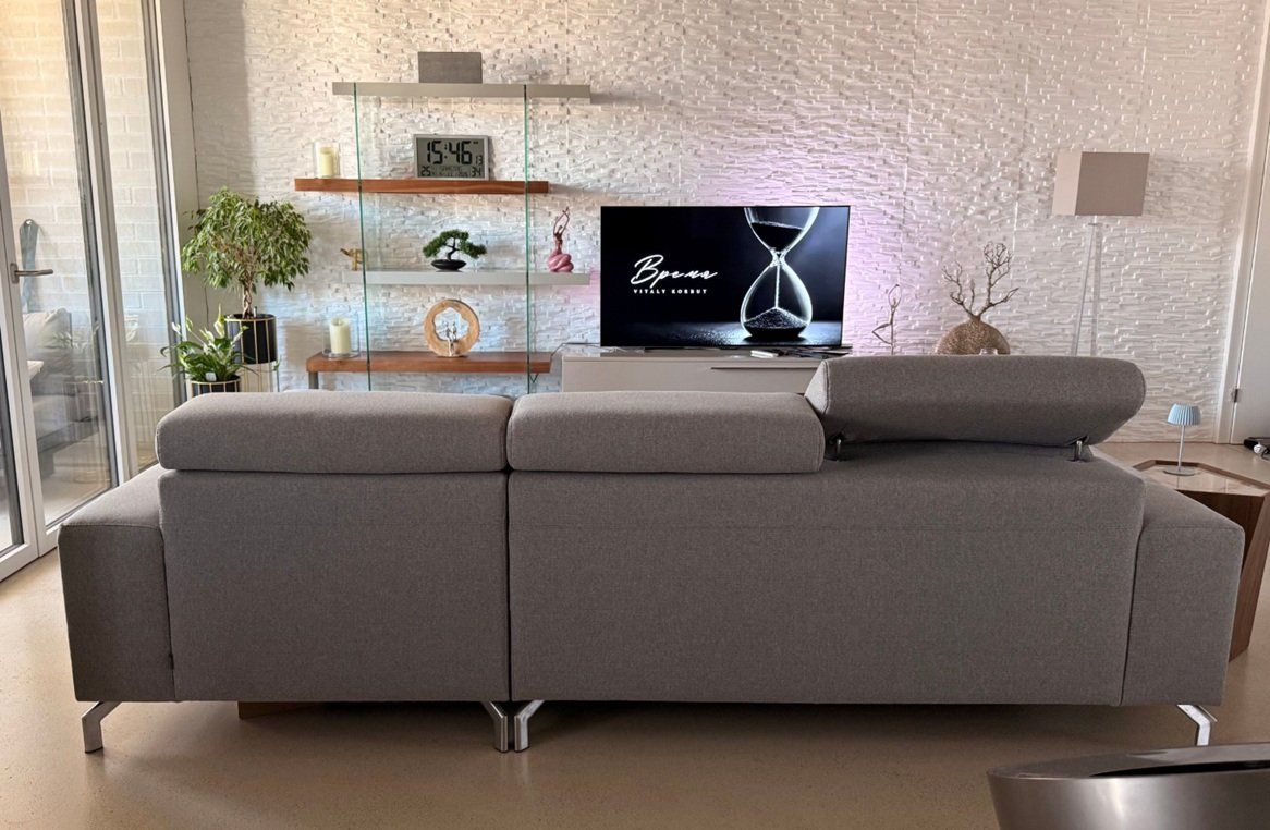Sofas: XOOON Ecksofa  Fr.2760 Sofa Longchair hellgrau Top Zustand – D'occasion à Rotkreuz par beltraum 3