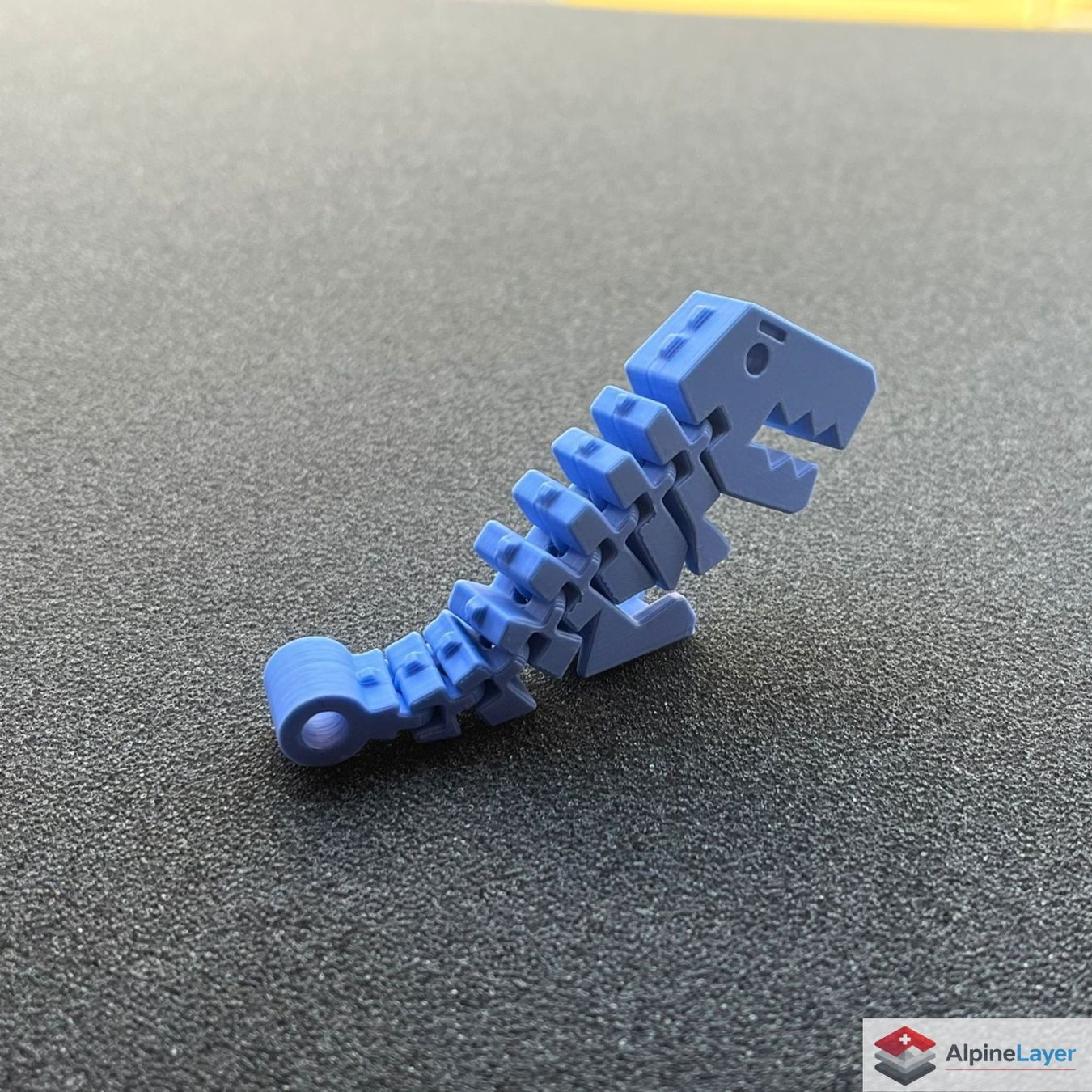 Portachiavi: Flexi Rex Dinosaur Keychain 3D Printed Light Blue – Nuovo (secondo la descrizione) da Losone venduto da AlpineLayer 1