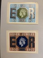 Cartes postales jubilé argent reine 1952 1977 lot 4