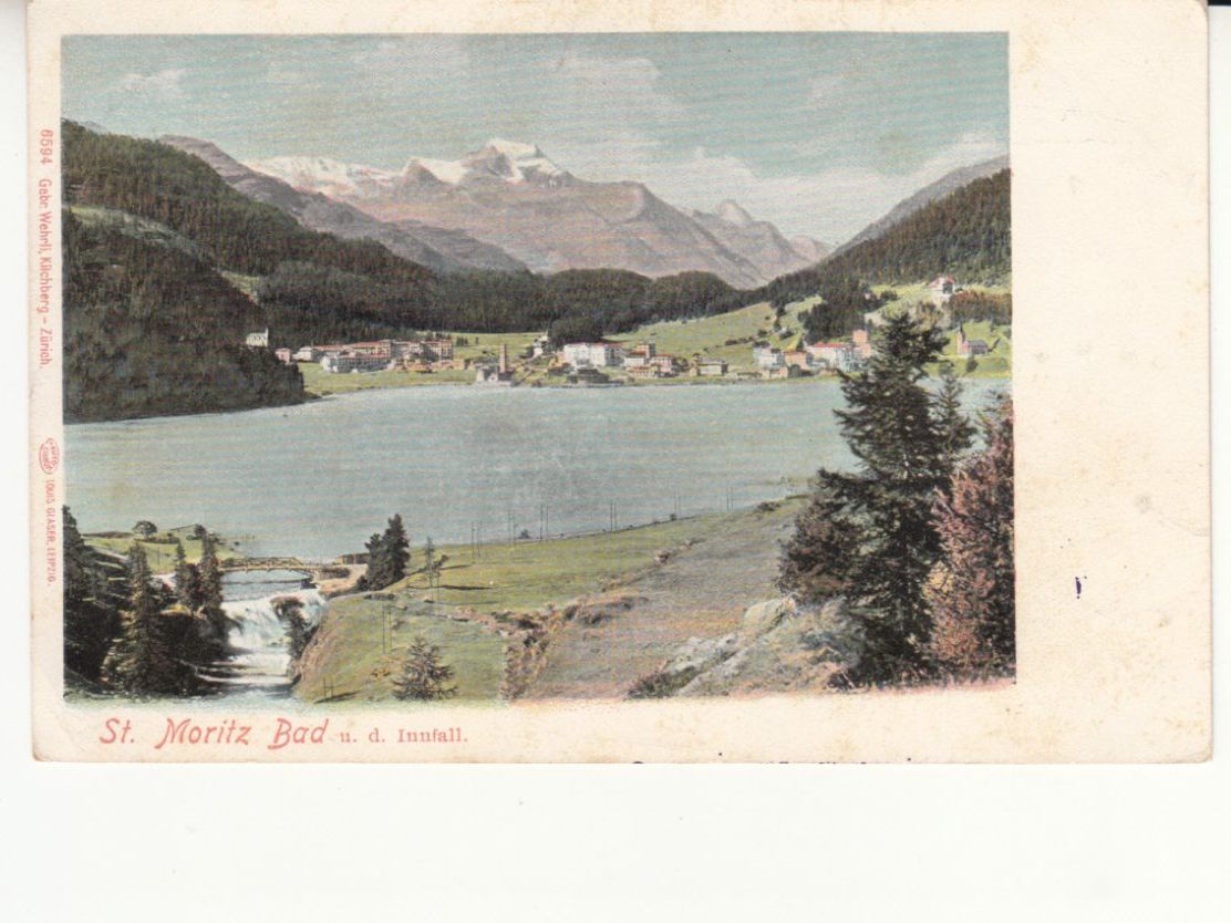 Cartoline postali: St. Moritz Bad ca. 1900 – Usato da Bürglen TG venduto da StampGraf