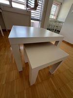 Beistelltische IKEA LACK weiss CHF 10 für beide, CHF 5 für 1