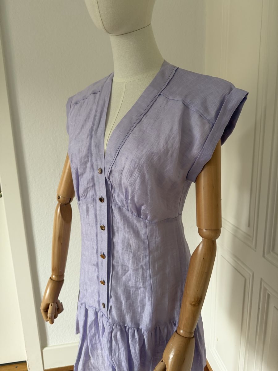 Sandro Vestiti: Sandro Dress - Lilac - Size 36 - BNWT! – Nuovo (secondo la descrizione) da Genève venduto da nba_l98n 1