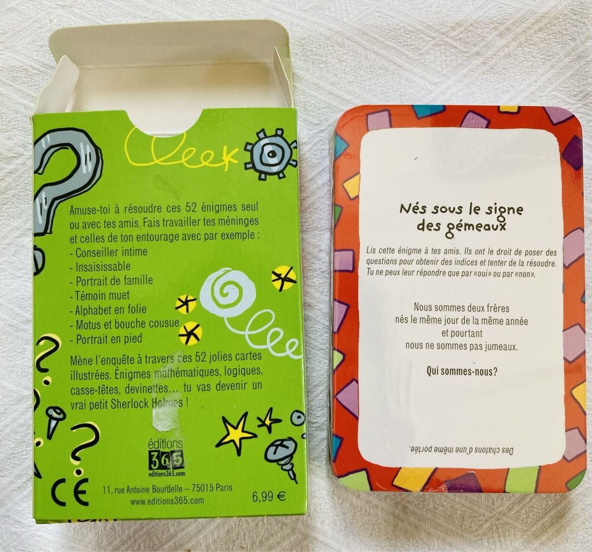 Giochi: Jeu de cartes d’énigmes – Nuovo e nell'imballaggio originale da Ardon venduto da hel_2sxp 1