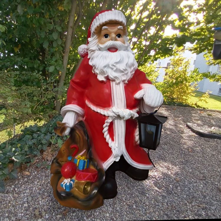 EverBrite 3er-Set Weihnachtsmann-Laternen – 4 Farben, 5 Beleuchtungsmodi, Mit Batterien, Aufhängeschnur – Für Innen & Außen, Als Deko Oder Nachtlicht