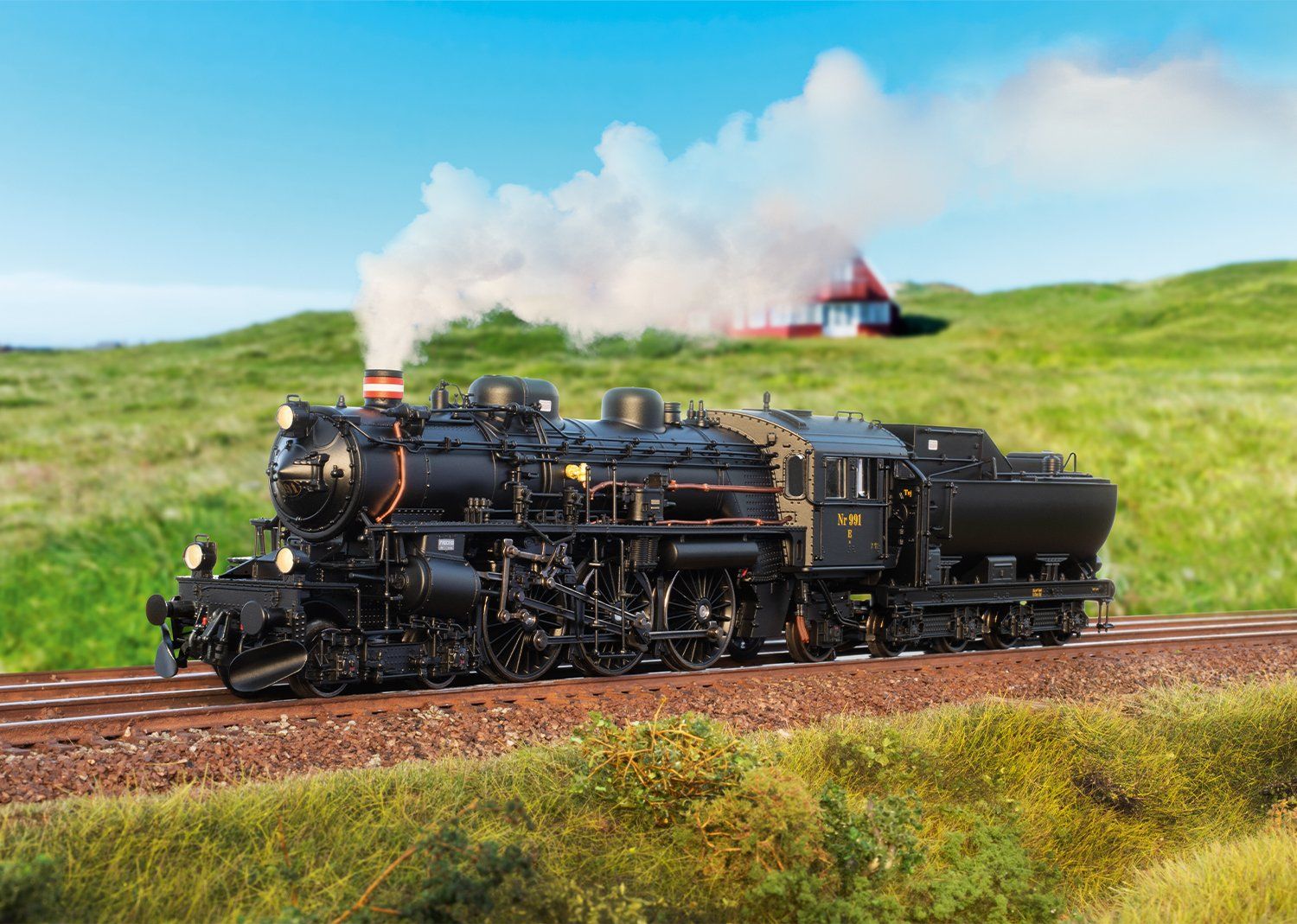 Märklin Modellini di ferrovie: Märklin 39491 Dampflok Litra E 991 DSB – Usato da Müllheim Dorf venduto da fischwein 3