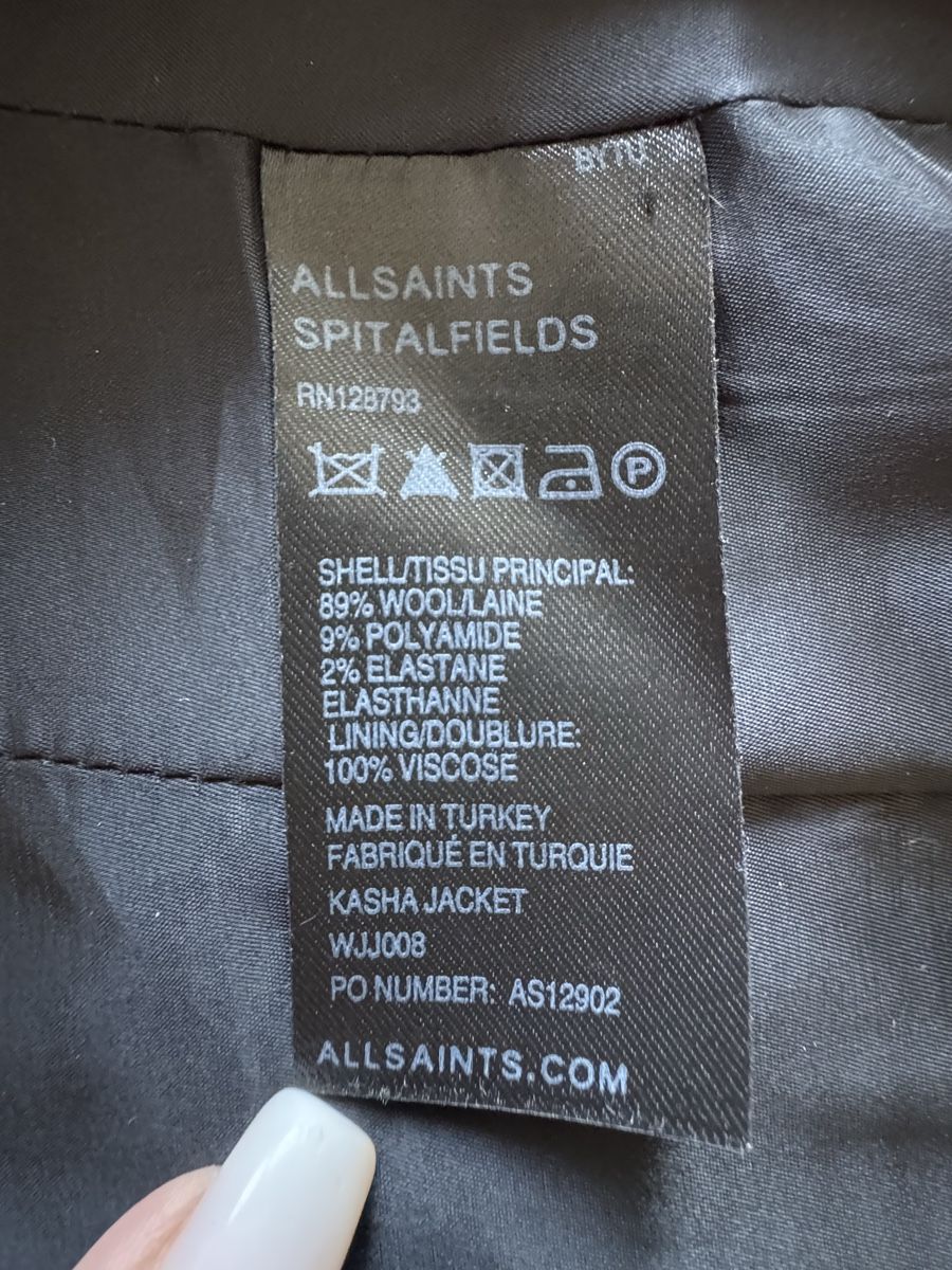 Allsaints Giacche: AllSaints Spitalfields Veste Noire, Taille 36 – Nuovo (secondo la descrizione) da Morges venduto da sandy069 6