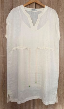 Maerz München Leinen Kleid offwhite Grösse 44 neuwertig