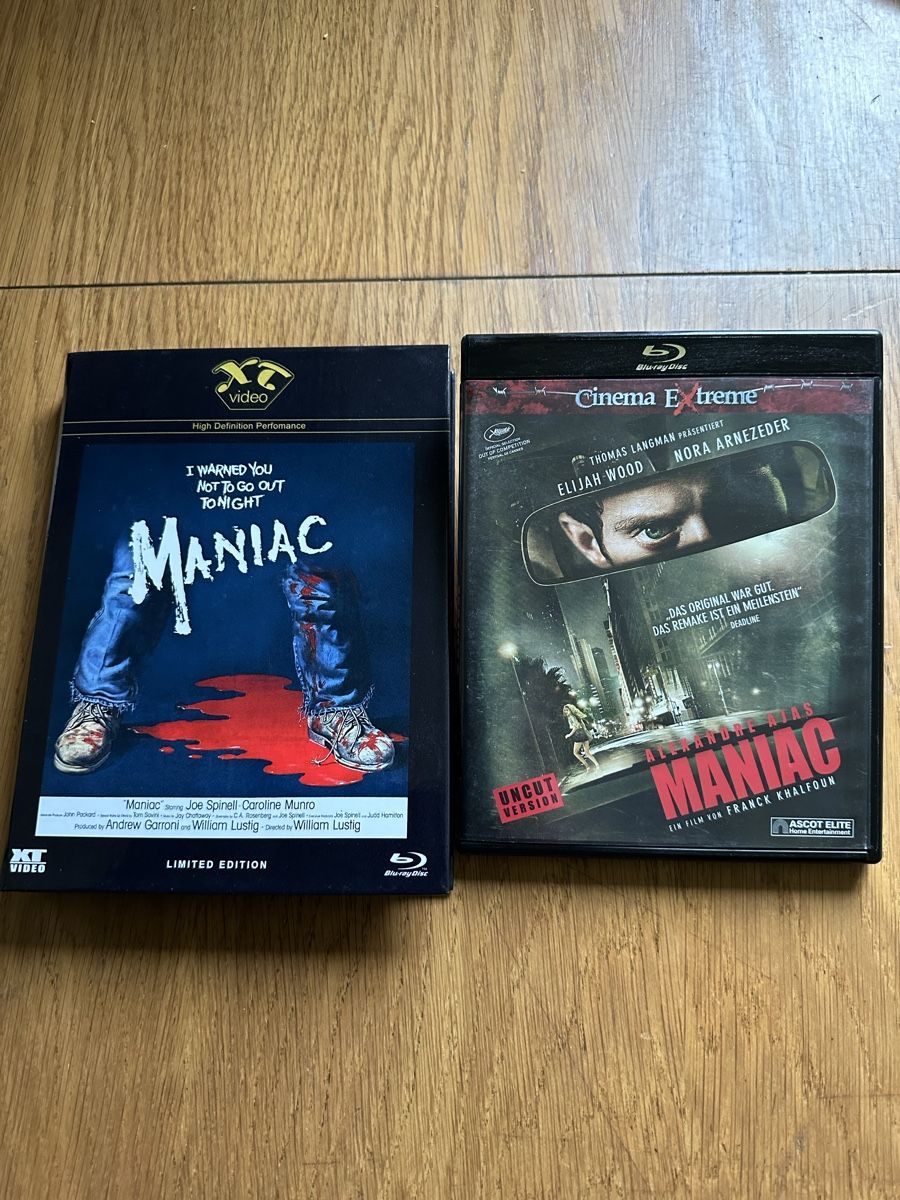 Tutti i DVDs: Maniac, Double Future, Bluray, Uncut, Hardbox – Usato da Benken ZH venduto da Audi-erich