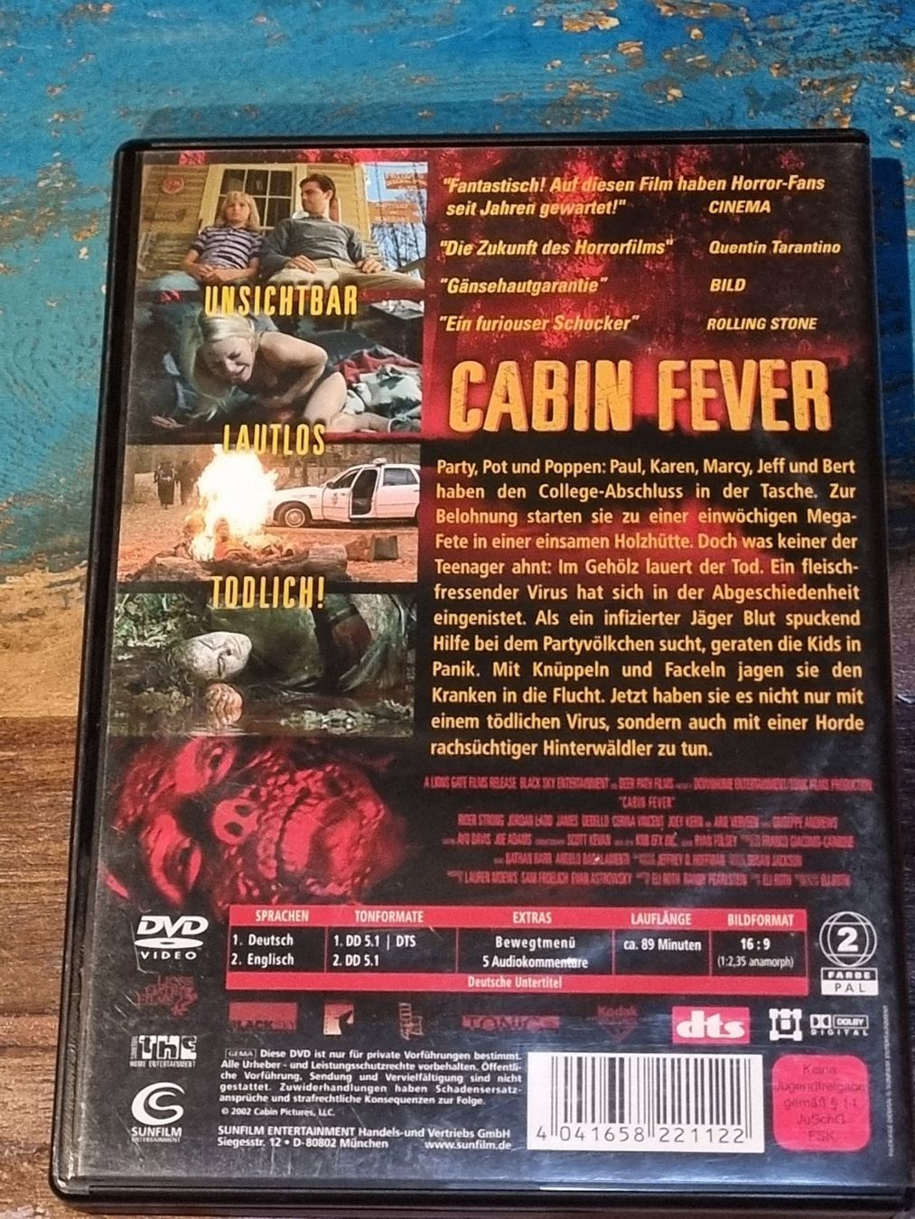 Tutti i DVDs: Cabin Fever 1 - 3, DVD Horror Trilogie Uncut – Usato da Winterthur venduto da Belzarek 2