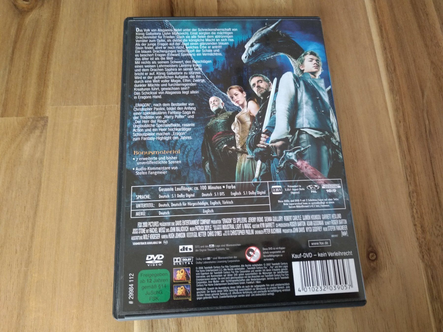 Tous les DVDs: Eragon – D'occasion à Olten par prusik02 2