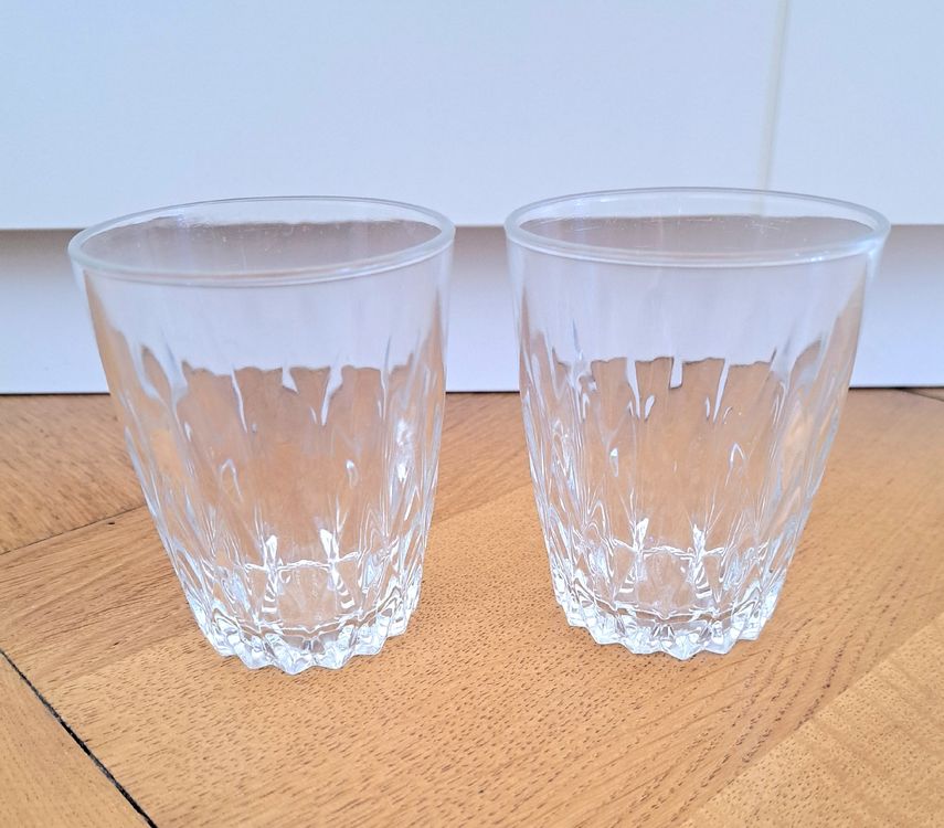 Superbe lot de 4 verres à eau Duralex, Verre Ambré, 1970. En