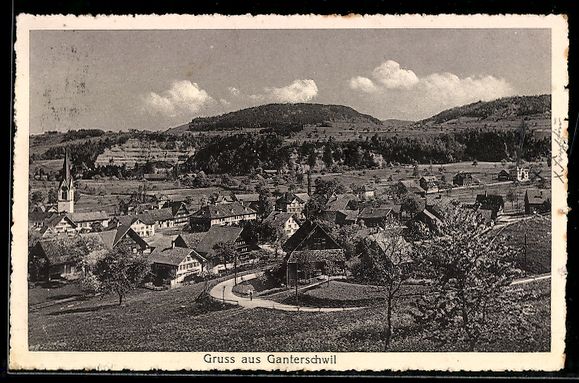 Cartes postales: AK Ganterschwil, Ortsansicht – D'occasion à Berlin par bartko-reher