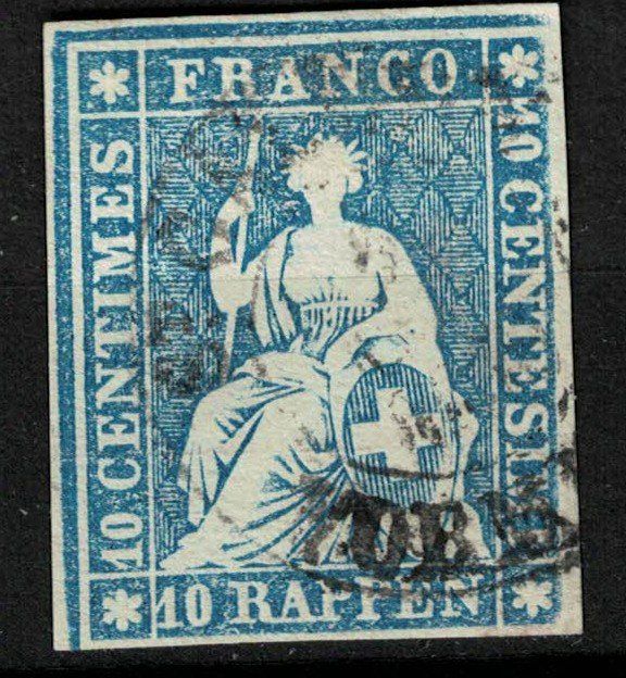 Alle Briefmarken: Strubel 23 gestempelt – Gebraucht aus Bern von bae_958f