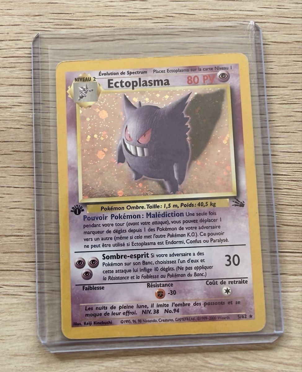 Pokémon Carte collezionabili: Ectoplasma 1Edition Rare Holo 5/62 1999 – Usato da Genève venduto da ton_7q7l