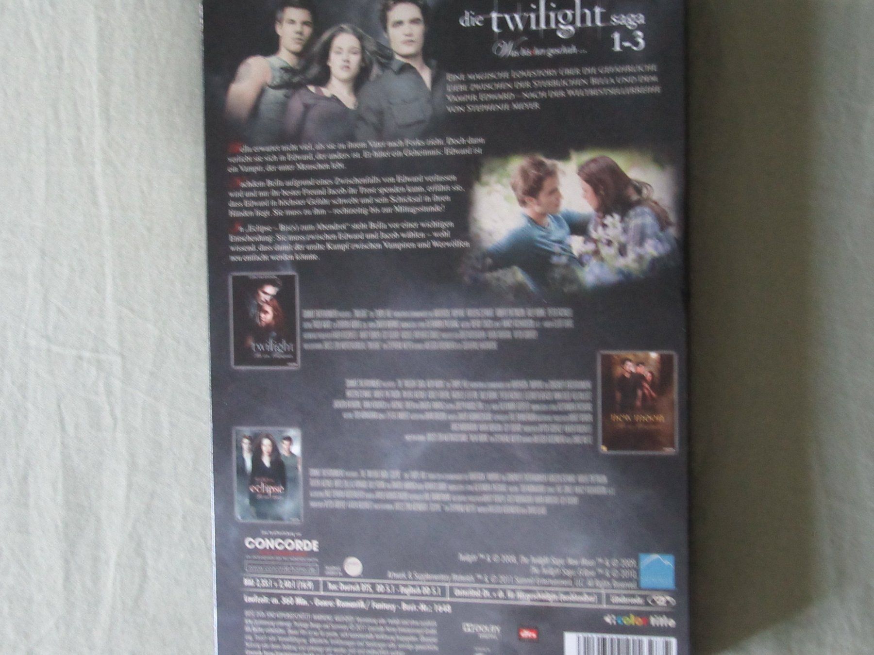 Tutti i DVDs: Twilight Saga 1-3 Limited Edition DVD, Versand 4.- – Usato da Bern venduto da Mariana7 1