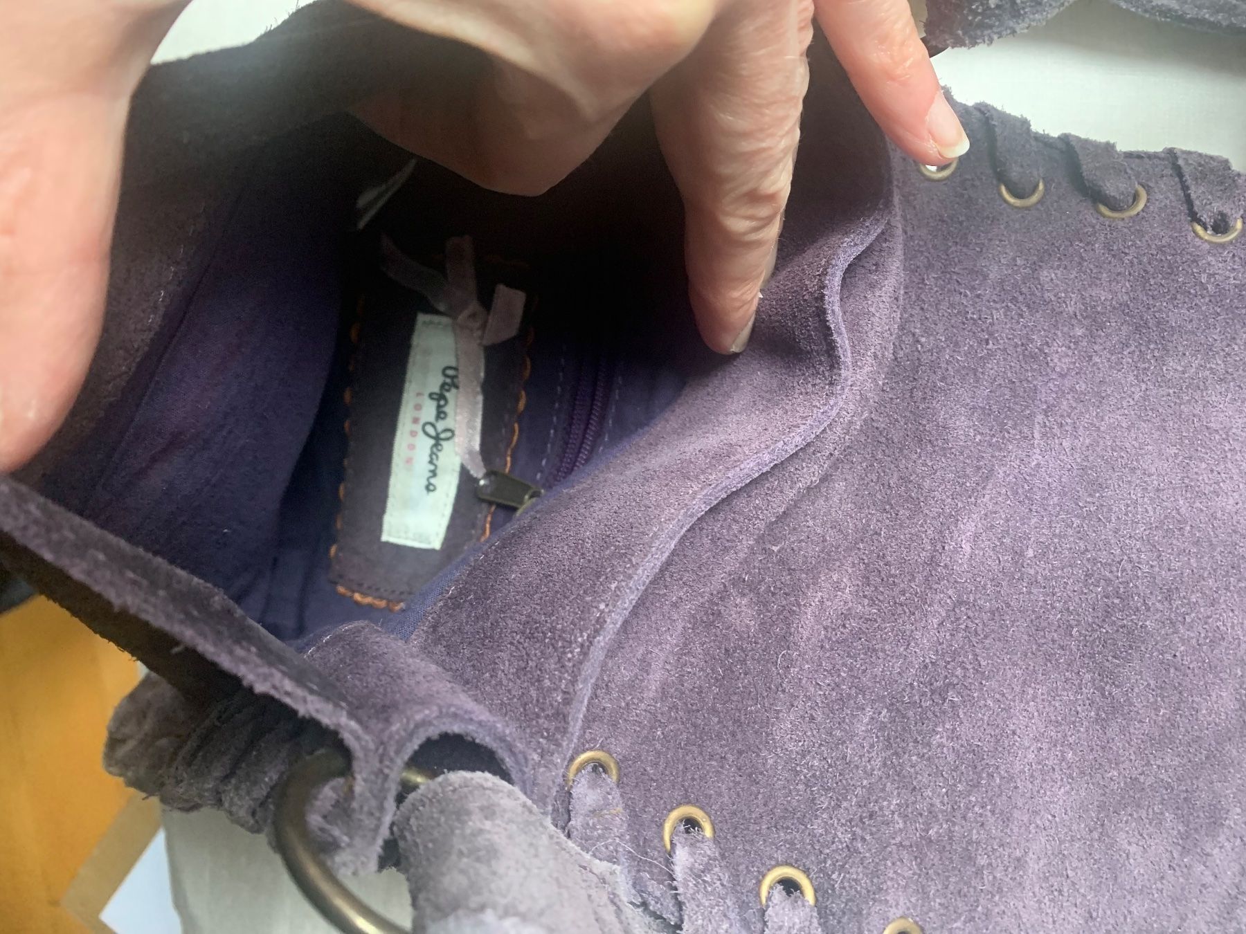 Pepe Jeans Borse da donna: Sac cuir veritable Pepe Jeans violet – Usato da Küssnacht am Rigi venduto da CALIFRASQUI 5