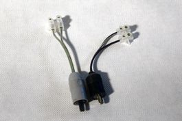 2x Vintage DIN - Lautsprecherkabel - Adapter zu Lüsterklemme
