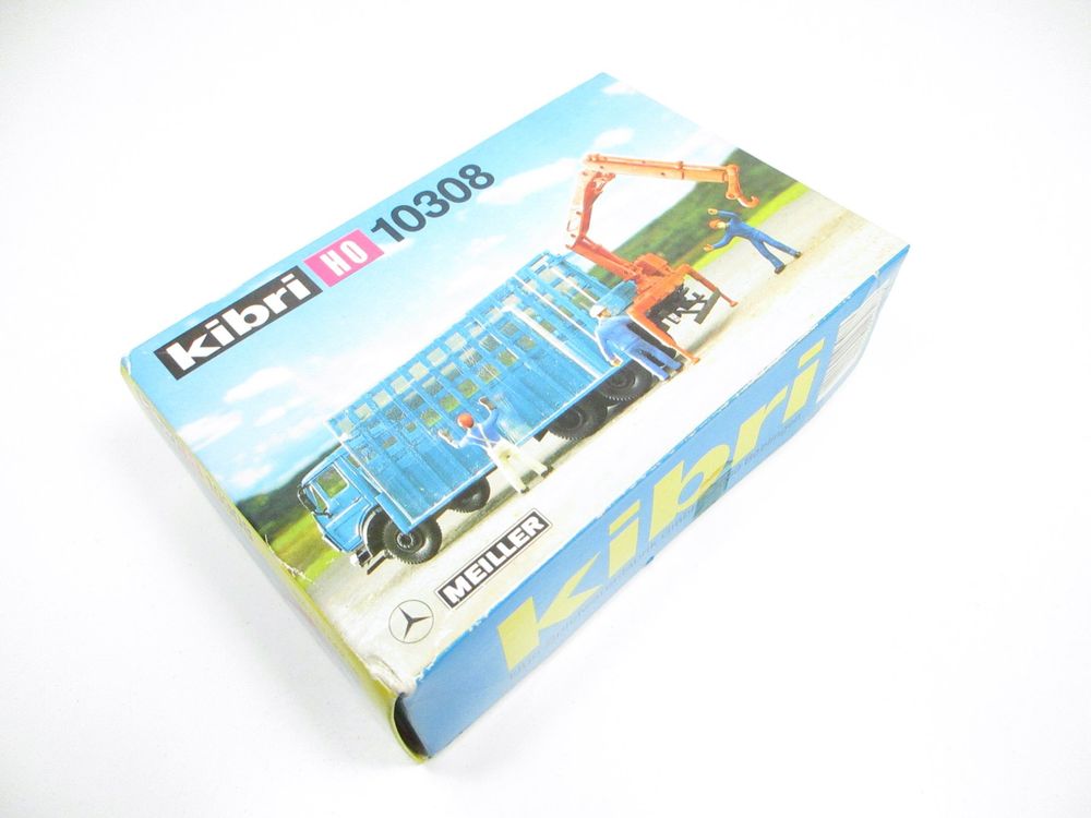 Kibri Modelleisenbahnen: Kibri H0 10308 Mercedes-Benz Glastransporter mit Ladekran – Neu und originalverpackt aus Olten von Heinrich875 2