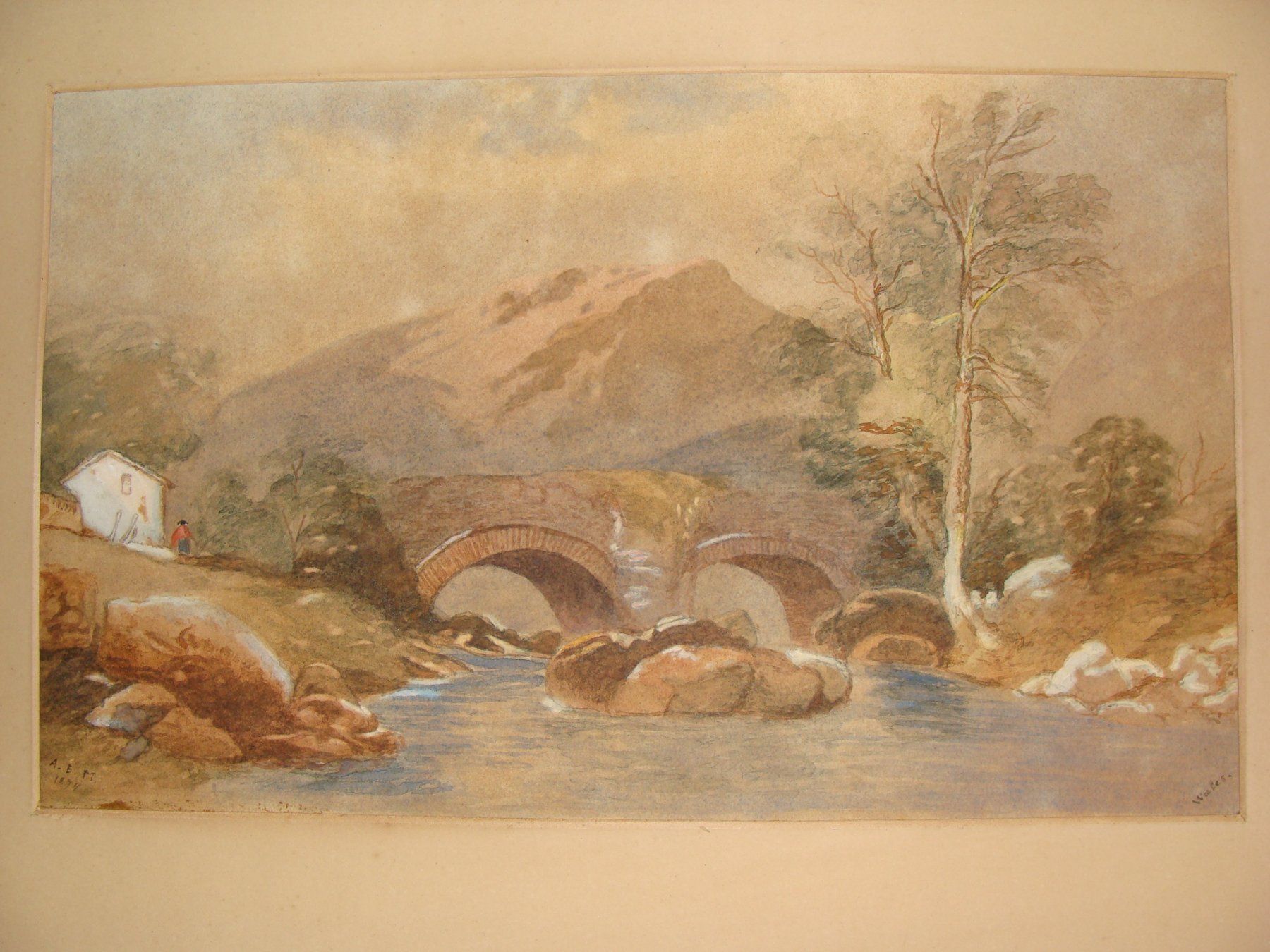 Dipinti: WALES ENGLAND GOUACHE 1879 – Usato da Bern venduto da zilicchio
