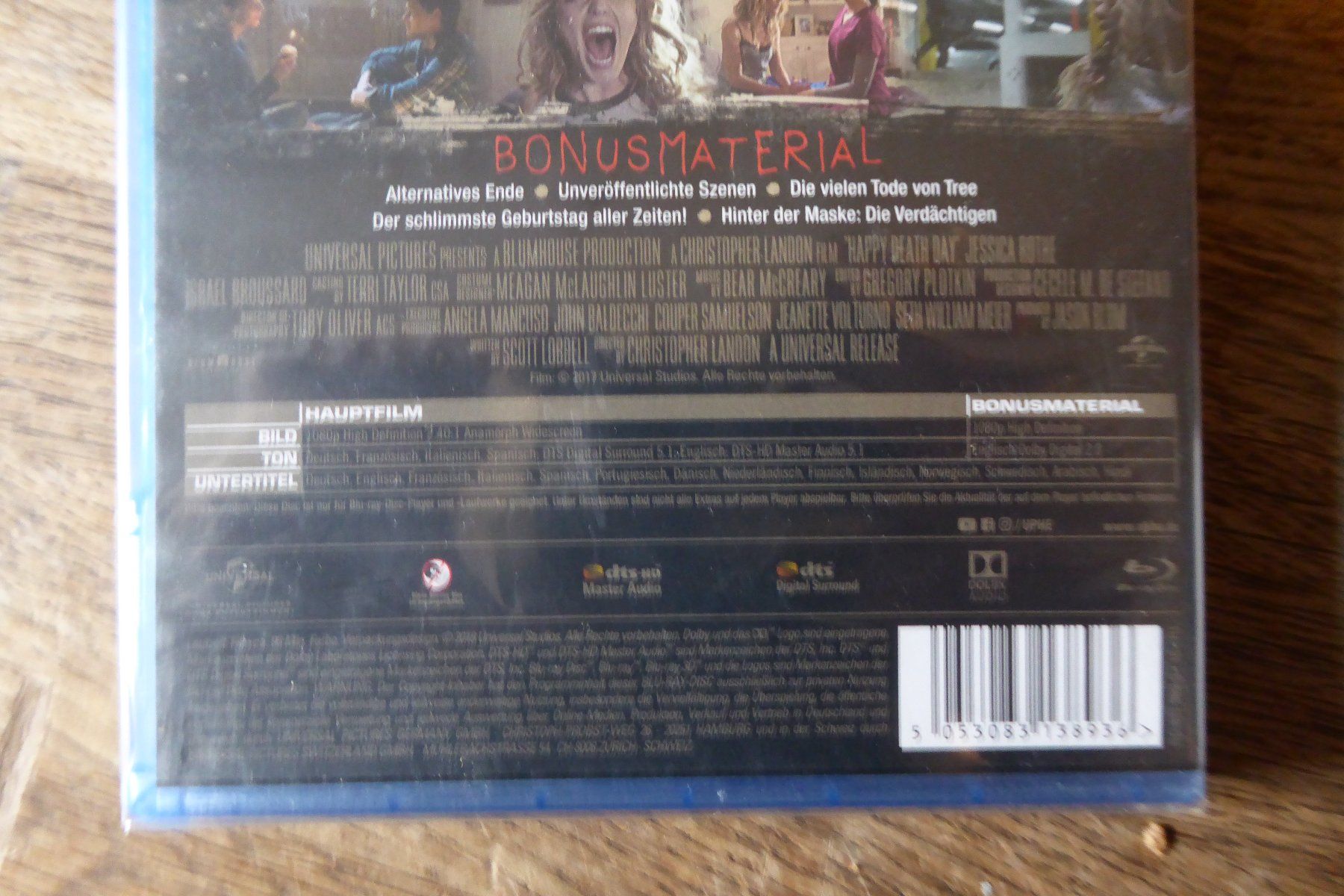 Tutti i DVDs: Bluray OVP Happy Death Day – Nuovo e nell'imballaggio originale da Allschwil venduto da Summelsarium 3