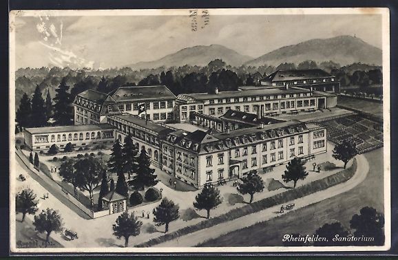 Cartoline postali: AK Rheinfelden, Sanatorium, 1933 – Usato da Berlin venduto da bartko-reher