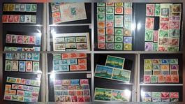 Album 85 Steckkarten mit Ausland Marken / Sonderblocks Motiv